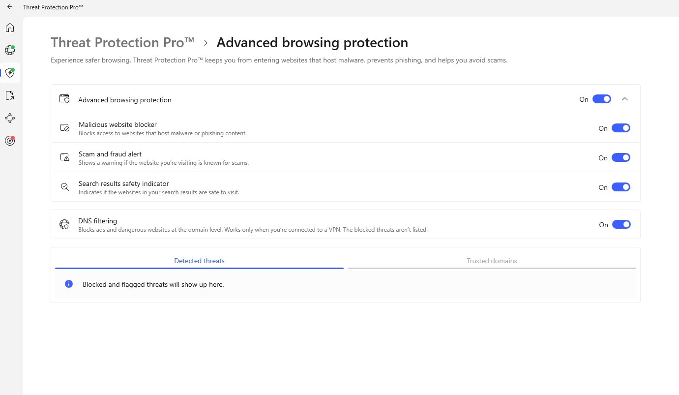 NordVPN Threat Protection Pro Customizable options