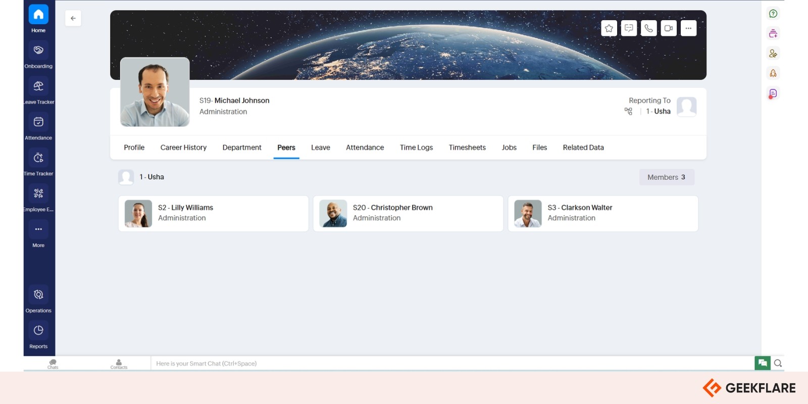 zoho people dashboard