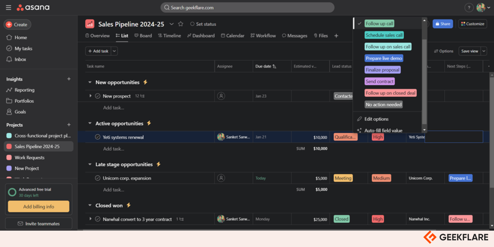 Asana Project Management 1
