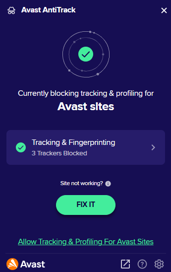 avast antitrack extension
