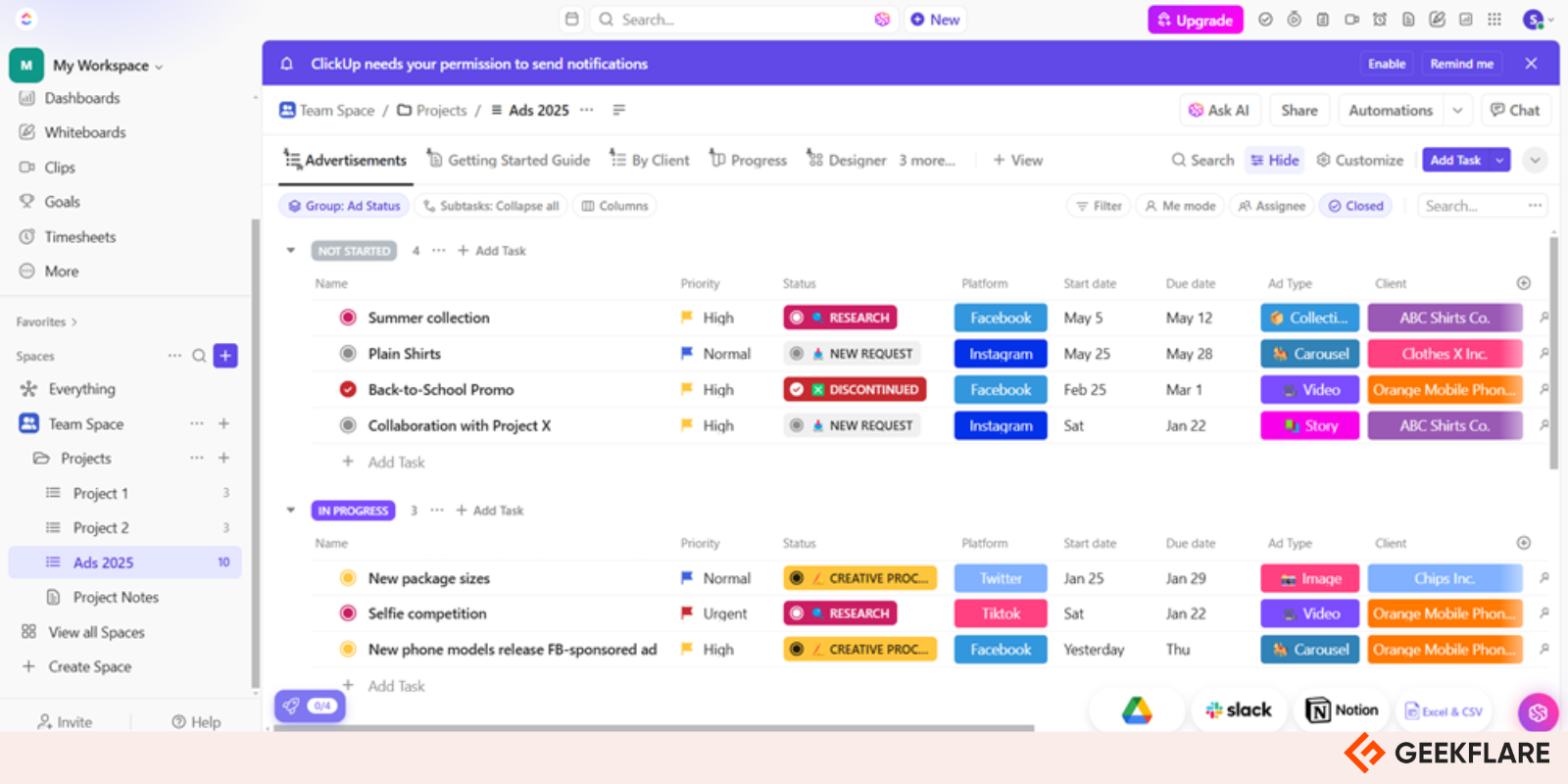 Clickup Project Management 1