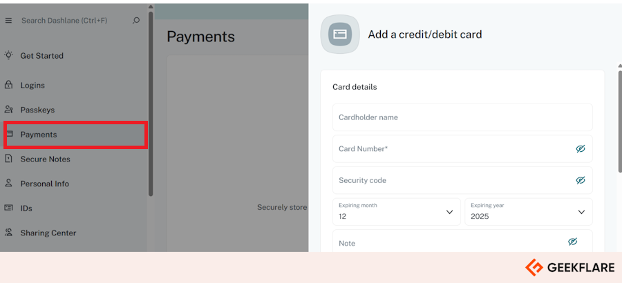Dashlane Wallet