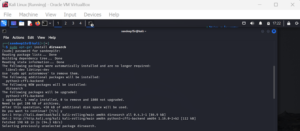 Dirsearch on Kali Linux