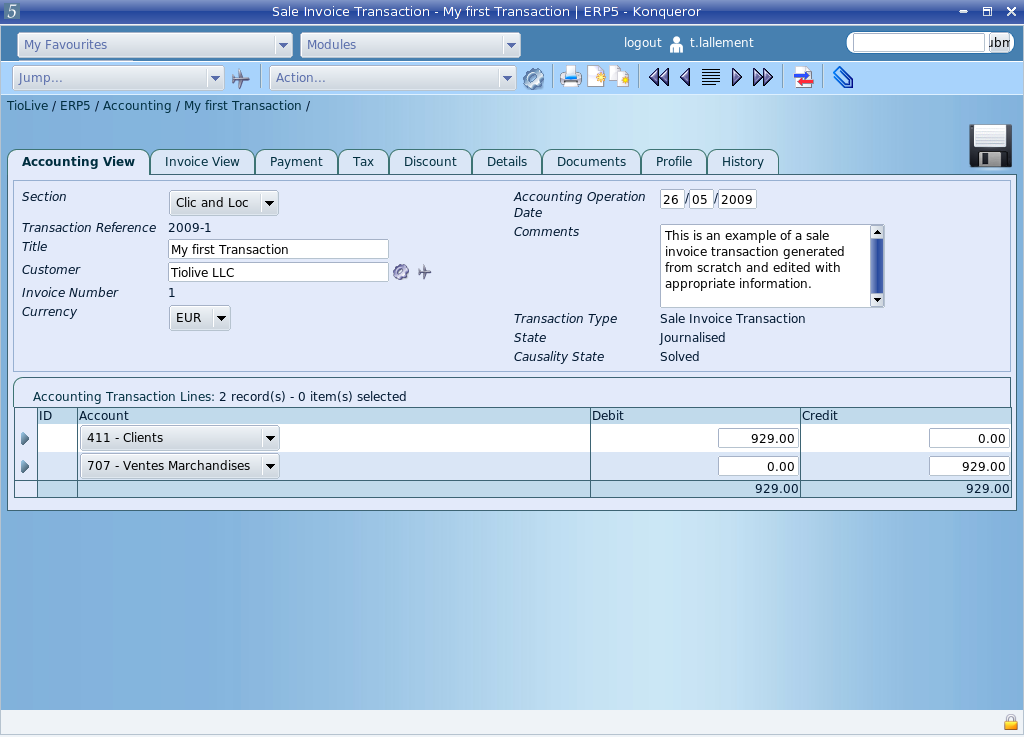 erp5 accounting transaction
