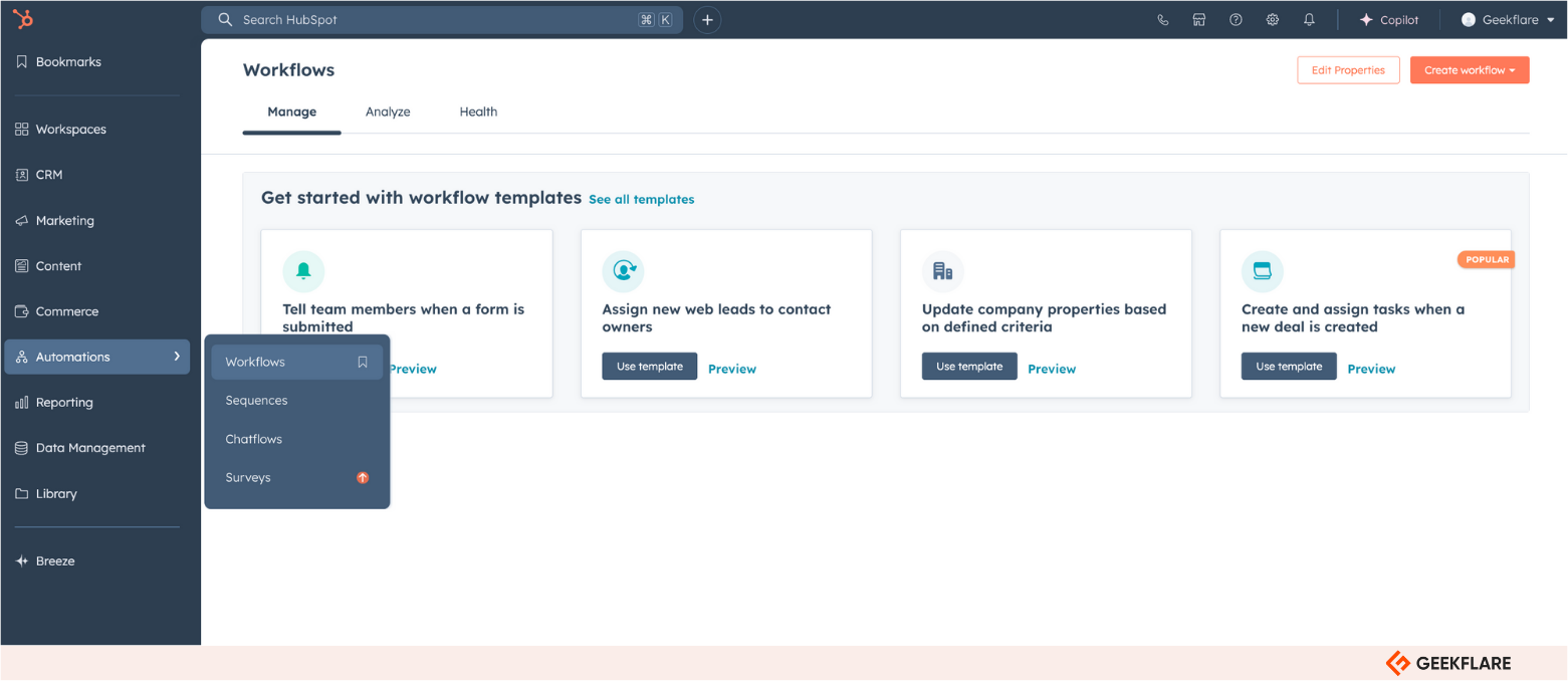 HubSpot Sales Hub Automation