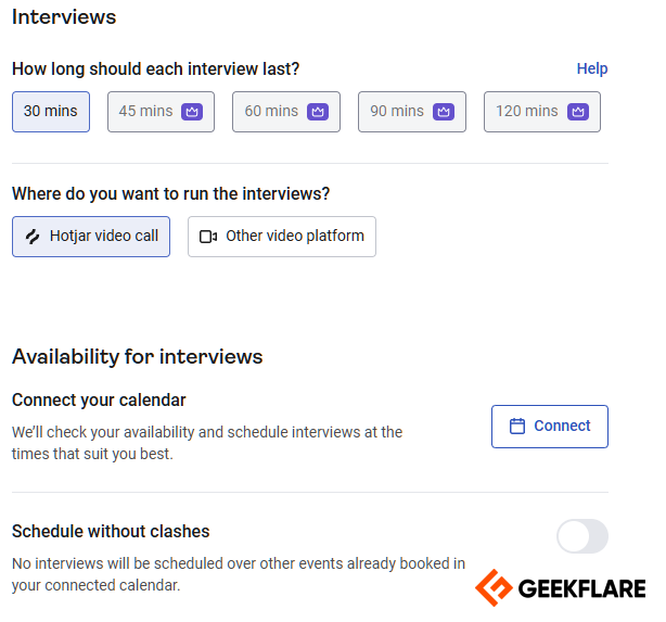 interviews scheduling