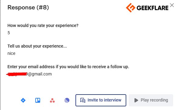 invite user to interview