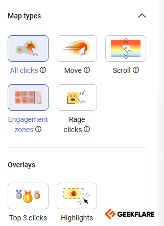 map types and overlays