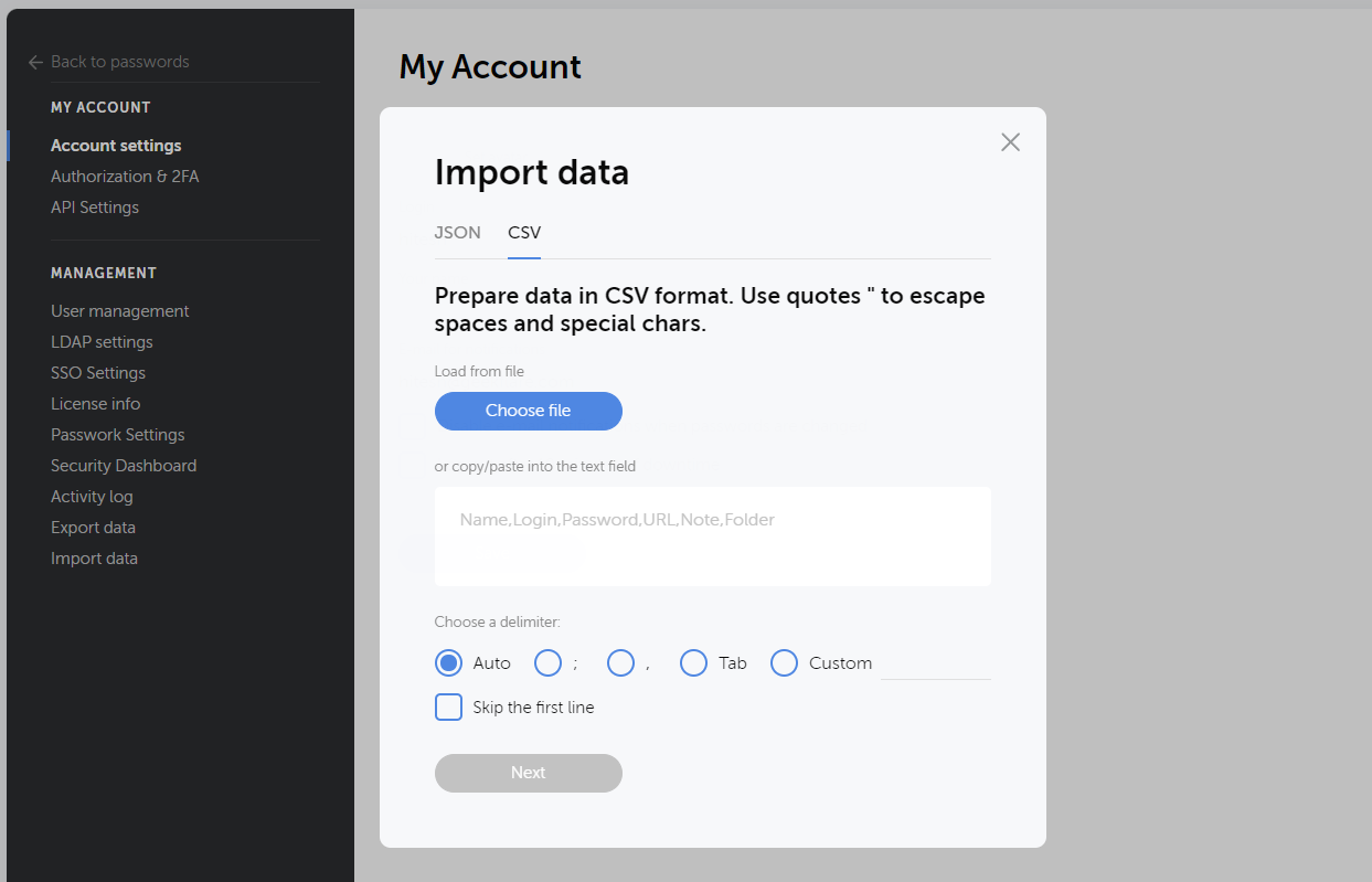 passwork import data