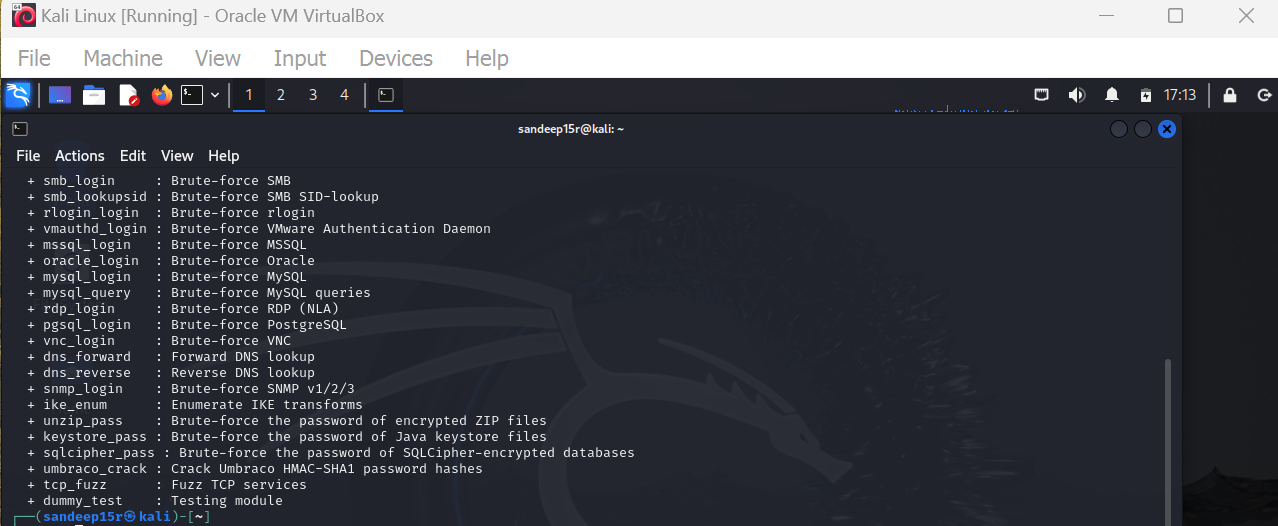 Patator on Kali Linux